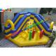 Hot Inflatable Bouncer Slide PVC tarpaulin, Combo Bouncer With Two Lane Slide
