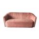 Hot 2018 New design pink  velvet tufted living room furniture sofa,velvet wedding sofa