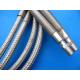Silver PTFE  Tube , PTFE  Pipe Wrapped Stainless Steel Wire