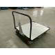 Zinc Plated 100mm Wheels 150Kg Capacity Hand Warehouse Trolley