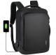 BSCI Business Laptop Backpack 15.6 Inch USB Charging Leather Computer Bag 1000g