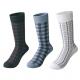 custom socks ,design socks, logo socks,Mens Grid Pattern Dress Socks