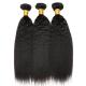 Kinky Straight Natural Color 100 Indian Remy Human Hair Weave For Lady