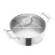 28-34cm Multifuction thickened stainless steel high temperature resistant hot pot double ear cooking pot with glass lid