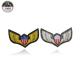 American Style Wings Custom Woven Patches Eco Friendly Fashionable With Stick