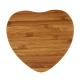 Heart Shape Wooden Wireless Charger , Wood Qi Charger Fast Charging Pad Bamboo Design