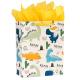 Supply Kids Baby Cartoon Printed Gift Packaging Paper Shopping Bag with Folding Style