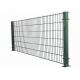 868 / 656 Mesh Galvanized Double Loop Fencing For Industrial Properties