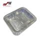Stackable Silver Foil Food Trays Perforated Aluminum Pan For Grill