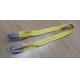 Wll 3t Yellow Synthetic Webbing Sling 2 ply Work Length 1m-100m EN1492-1