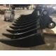 Heavy Duty Steel Excavator Brush Rake With Customizable Color Options And Standard Shape Tines