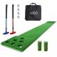 12 Holes Golf Putting Green Game Mat For Home Office Foam Base Golf Putting Mat Indoor 2 Putters And 2 Golf Bal