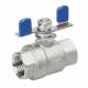 201/304 Stainless Steel Female Thread Butterfly Handle 2PC Ball Valve DN8-DN100 Cases