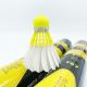 OEM Yellow Feather Badminton Shuttlecock Stand Hybrid 3in1 Anti Hitting