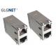 Light Pipe 10G RJ45 Connector Modular Jack 4 Channels 2 Port Stacked Structure