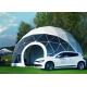 Portable Economical Half Sphere Geodesic Dome Tent Fire Resistant With Decoration
