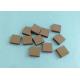 PCD Cutting Tips Woodworking Blanks / Square Pcd Diamond Inserts For Stone Cut