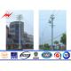 Multi Sides Electrical Power Pole / Galvanization Steel Utility Poles , NFA91121 Standard