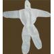 White Color Plastic Hazmat Protective Full Body Suit