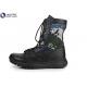 Current Comfortable Black Military Boots  Camouflage Design Durable Sole