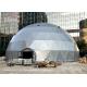 20m Diameter Geodesic Dome Tents With Silver Grey Cover And Glass Door