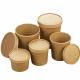 Different capability kraft paper cup leakproof take away food seal packaging wholesale retail supplier