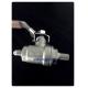 Male Screw / Nozzle End Stainless Steel Ball Valves 2PC Body With Lever