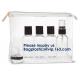 Cosmetic Toothbrush Transparent Makeup Bag With Customer Printing Slider Zipper,Travel Makeup Bag