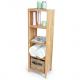 Multifunctional Bamboo Storage Racks And Holders Wooden Bathroom Shelves 4 Tier