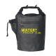 Black Outdoor Waterproof Bag 20 Liter Customize Color With Zipper