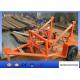 3 Ton Multifunction Cable Laying Drum Trailer , Cable Reel Trailer