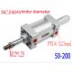 SCJ40*50/75/100/150/200 adjustable standard cylinder