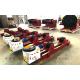 10 Tons Lead Screw Pipe Welding Rollers With PU Wheels , Tanker Turning Rolls Stand