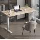 Modern Design Height Adjustable Walnut Sit Stand Desk for Home Office 80 kgs Capacity