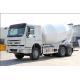 ZF8118 Hydraulic Steering Howo Concrete Mixer Truck 371hp Euro 2 400L Fuel Tank