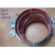 80mm Bolt Ventilation Flange Quick Release Pipe Clamp With Seal Ring