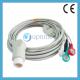 M1986A Philips one piece ECG cable with leadwires 12pin