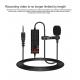 Portable Clip On Lapel Microphone 3.5mm Jack Hands Free Mini Wired Condenser For Smartphones PC