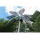 Stainless Steel Palm Tree Large Outdoor Sculpture Metal Garden Ornaments