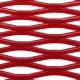 Color Red Aluminum Expanded Metal Wire Mesh As Facade For Building
