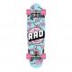 RAD Wheels Cali Cruiser Pink / Blue Cruiser Complete Skateboard - 9.1 x 32