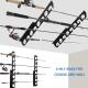 Double Tier Wall Ceiling Storage Rack for Fishing Rods Perfect for Garage and Basement