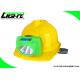 Portable Rechargeable LED Headlamp Green Hard Shell With OLED Screen