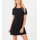 Wholesale crew neck slim fit short sleeve simple blank t-shirt dress