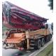 Boom Used Concrete Pump Truck 46m / 4 Section 125mm Pipe CE Certificate