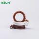 1.4 Rose Gold Curtain Rod Rings Modern Style ABS Plastic Material