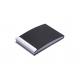 Metal/PU Business Card Holder With Snap Closure Professional And Elegant Design