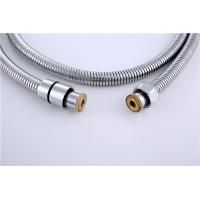 Household Hand Held Shower Hose , Brass Chrome Thermostat Shower Faucet Set