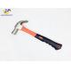 29mm Size Forged Steel Materials British Type Claw Hammer with Red and Black Color Plastic Handle