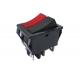 Factotry Light Country R5-16 Double Row Rocker Switch, 32*25mm, Red and Black colors, 20A 125V